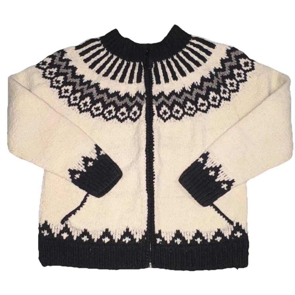 Men’s Vintage Hand Crafted Wool Inca Geometric Pattern Coat | Sierra In Ecuador